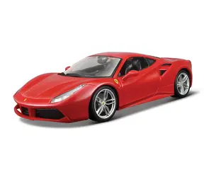 Bburago RACE+PLAY Ferrari 488 GTB červená / 1:18 / od 3 rokov