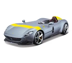 Bburago RACE+PLAY Ferrari Monza SP1 strieborná / 1:18 / od 3 rokov