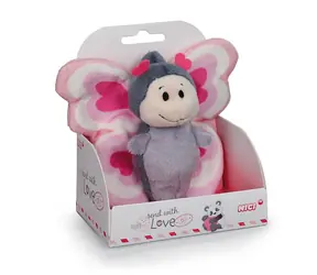 Nici Plyšový motýlik Love v darčekovej krabičke 10 cm / od narodenia