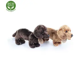 Rappa Plyšový pes jazvečík stojaci 19 cm / ECO-FRIENDLY / od 0 rokov