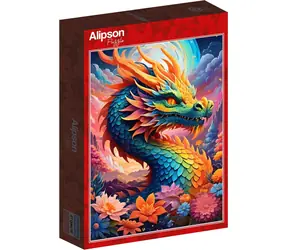 ALIPSON Puzzle Farebný drak / 1000 dielikov / od 14 rokov