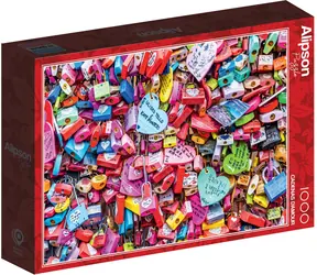 ALIPSON Puzzle Zamilované visiace zámky / 1000 dielikov / od 14 rokov