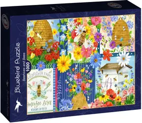 BlueBird Puzzle Včielky a včelie úle / 1000 dielikov / od 14 rokov