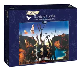 BlueBird Puzzle Labute odrážajúce sa vo vode ako slony