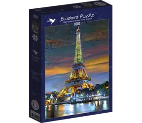 BlueBird Puzzle Eiffelova veža pri západe slnka, Paríž, Francúzsko / 1000 dielikov / od 14 rokov