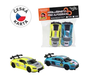 Made 26633 - Náhradné autíčka k autodráhe s licenciou Audi / v sáčku / od 3 rokov