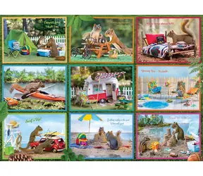 COBBLE HILL Puzzle Veveričky na prázdninách / 1000 dielikov / od 14 rokov