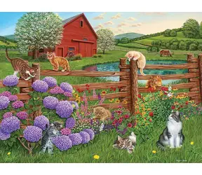 COBBLE HILL Puzzle Mačky na farme XL