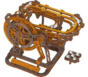 Wooden City 3D drevené puzzle Guličková dráha mini / 147 dielikov / od 14 rokov