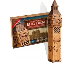 Wooden City 3D drevené puzzle Escape puzzle box: Big Ben / 269 dielikov / od 15 rokov