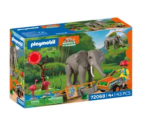 Playmobil® 72068 Slon s ošetrovateľom / Počet dielikov: 43 / od 4 rokov