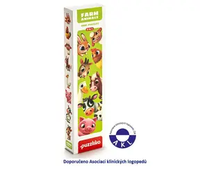 Puzzlika 14781 Domáce zvieratká - náučné puzzle 8 zvieratiek - 16 dielikov