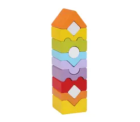 CUBIKA 14996 Veža XI - drevená skladačka 12 dielov