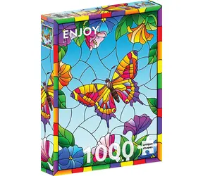 ENJOY Puzzle Krištáľový motýľ / 1000 dielikov / od 14 rokov