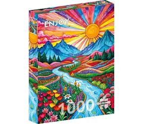 ENJOY Puzzle Farebná vysočina / 1000 dielikov / od 14 rokov