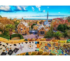 ENJOY Puzzle Výhľad z parku Güell, Barcelona