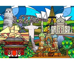 ENJOY Puzzle Svetové pamiatky / 1000 dielikov / od 14 rokov