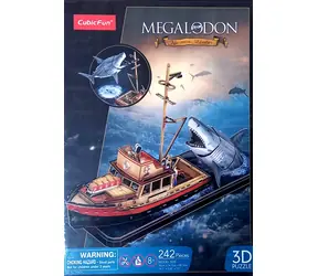 CubicFun 3D puzzle Čeľuste: Útok žraloka / 242 dielikov / od 8 rokov