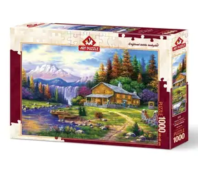 ART PUZZLE 4230 Puzzle Západ slnka v horách / 1000 dielikov / od 15 rokov