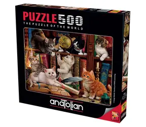 ANATOLIAN Puzzle Mačičky v knižnici