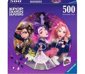 Ravensburger Kruhové puzzle: K-pop: Lovkyňa démonov 500 dielikov / od 12 rokov