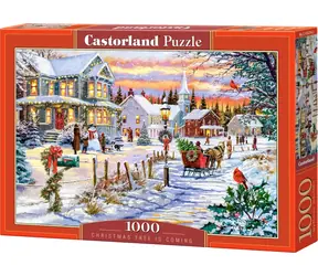Castorland 105274-2 Puzzle Vianočný strom sa blíži / 1000 dielikov / od 9 rokov