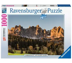 Ravensburger Puzzle Farebný Wilder Kaiser, Rakúsko / 1000 dielikov / od 14 rokov