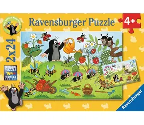 Ravensburger Puzzle Krtko na záhradke / 2x24 dielikov / od 4 rokov