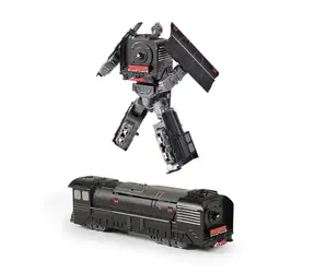 Rappa Kovový robot rozložiteľný lokomotíva čierna / od 3 rokov