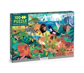 Mudpuppy Puzzle Zvieratá sveta / 100 dielikov / od 5 rokov