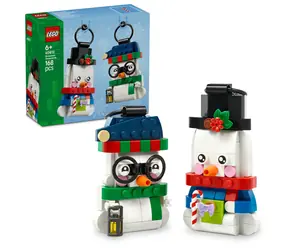 LEGO® Iconic 40812 Ozdobní snehuliaci / Počet dielikov: 168 / od 6 rokov