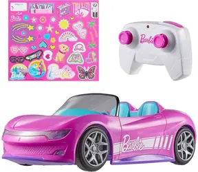 Mattel RC autíčko Hot Wheels Barbie kabriolet JBH05 / 1:64 / diaľkové ovládanie / od 4 rokov
