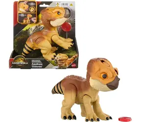 Mattel Figúrka Jurassic WORLD Interaktívny dinosaurus Aquilops JGC01 / so zvukmi / od 4 rokov
