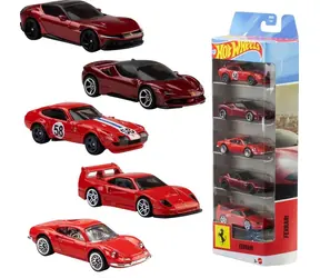 Mattel Autíčka Hot Wheels Ferrari JLN12 / 5 ks / 1:64 / od 3 rokov