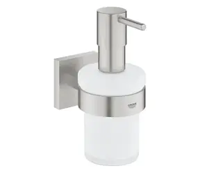 Grohe QuickFix Start Cube - Dávkovač mydla s držiakom sklo/supersteel 