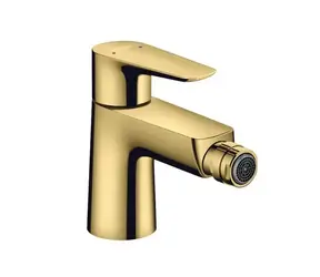 Hansgrohe Talis E - Bidetová batéria s výpustou leštený vzhľad zlata 