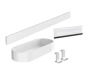Hansgrohe WallStoris - Set kúpeľňových doplnkov matná biela 