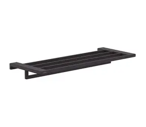 Hansgrohe AddStoris - Polička s držiakom uterákov | dĺžka 65 cm | matná čierna 