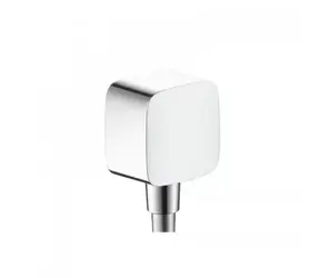 Hansgrohe PuraVida - Pripojenie hadice Fixfit so spätným ventilom a guľovým kĺbom chróm 