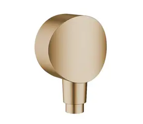 Hansgrohe Fixfit - Sprchové kolienko S so spätným ventilom kartáčovaný bronz 