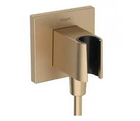 Hansgrohe Fixfit - Sprchové kolienko s držiakom kartáčovaný bronz 