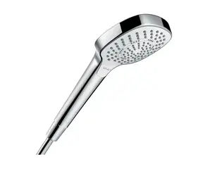 Hansgrohe Croma Select E - Sprchová hlavica Multi | 3 prúdy | EcoSmart | 9 l/min | biela/chróm 