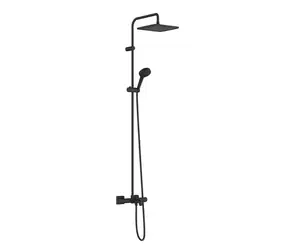 Hansgrohe Vernis Shape - Sprchový set Showerpipe 240 s vaňovým termostatom | 2 prúdy | matná čierna