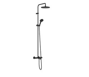 Hansgrohe Vernis Blend - Sprchový set Showerpipe 240 s vaňovým termostatom | 2 prúdy | matná čierna