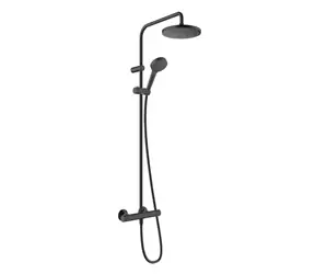 Hansgrohe Vernis Blend - Sprchový set Showerpipe 200 s termostatom | EcoSmart | matná čierna 