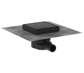 Hansgrohe RainDrain Point - Podlahový vpust | 15x15 cm | matná čierna 