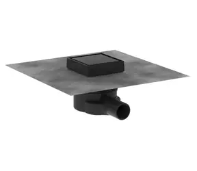 Hansgrohe RainDrain Point - Podlahový vpust | 10x10 cm | matná čierna 