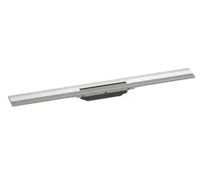 Hansgrohe RainDrain Flex - Lineárny sprchový žľab s nerezovým roštom 800 | k stene | skrátiteľný | kartáčovaná nerez 
