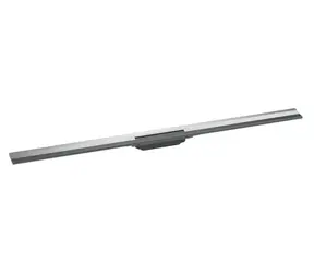 Hansgrohe RainDrain Flex - Lineárny sprchový žľab s nerezovým roštom 1200 | k stene | skrátiteľný chróm 
