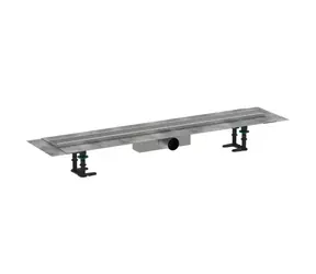 Hansgrohe RainDrain Compact - Sprchový žľab 90 cm | s roštom | kartáčovaná nerezová oceľ 